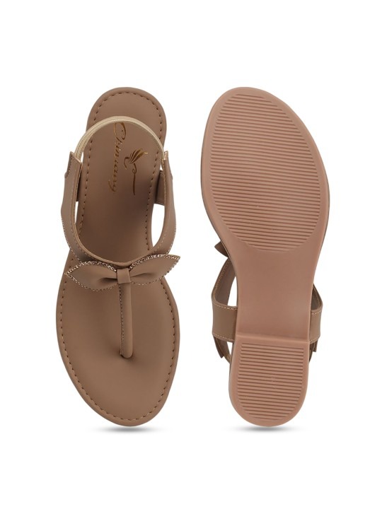 Women T-Strap Flats with Bows - Image 3