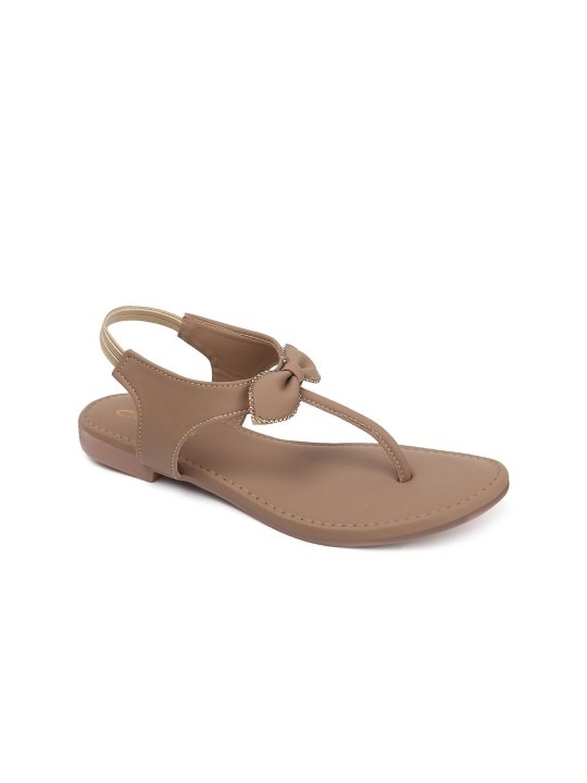 Women T-Strap Flats with Bows - Image 2