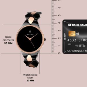 IMPERIOUS - THE ROYAL WAY Analogue Women's Watch (Black Dial)