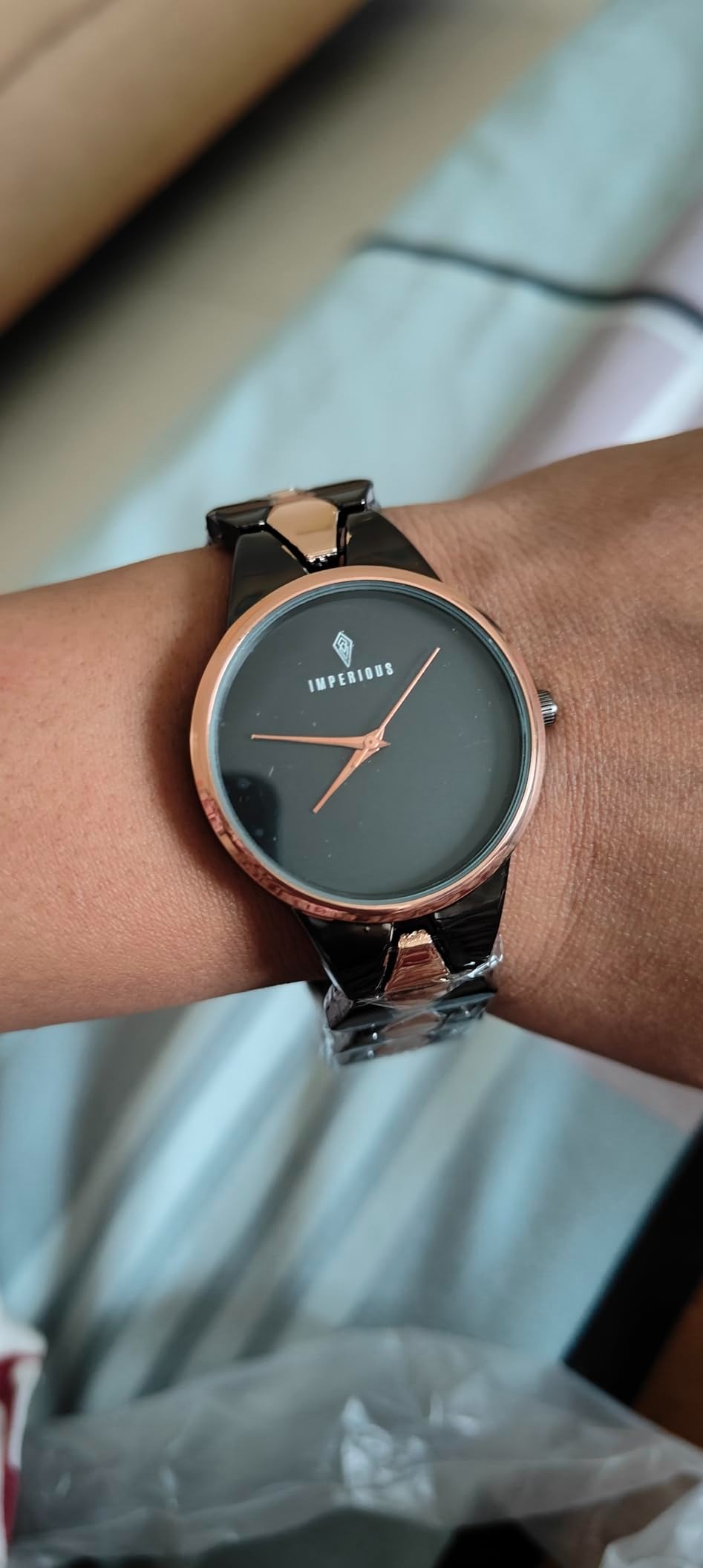 IMPERIOUS - THE ROYAL WAY Analogue Women's Watch (Black Dial) - Image 4