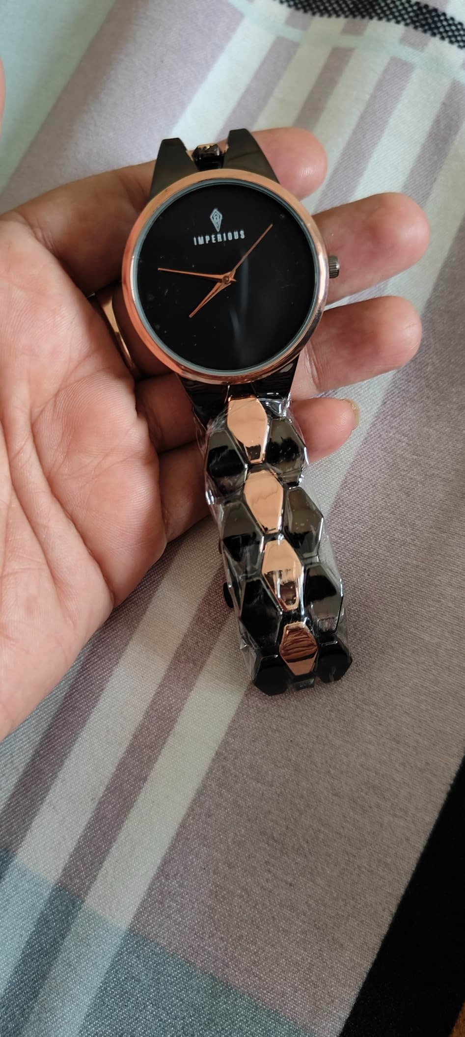 IMPERIOUS - THE ROYAL WAY Analogue Women's Watch (Black Dial) - Image 3